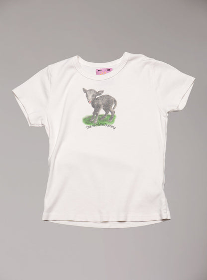 World Is Burning baby Tee - UNIF Great Value