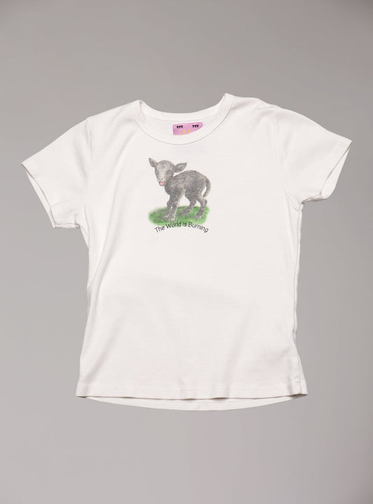 World Is Burning baby Tee - UNIF Great Value