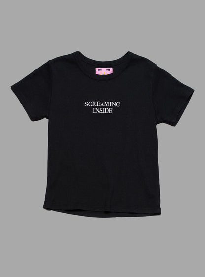 Screaming Inside Baby Tee - UNIF Popular