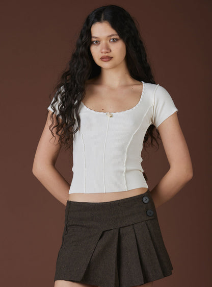 XAE Ribbed Crop Top - UNIF Featured