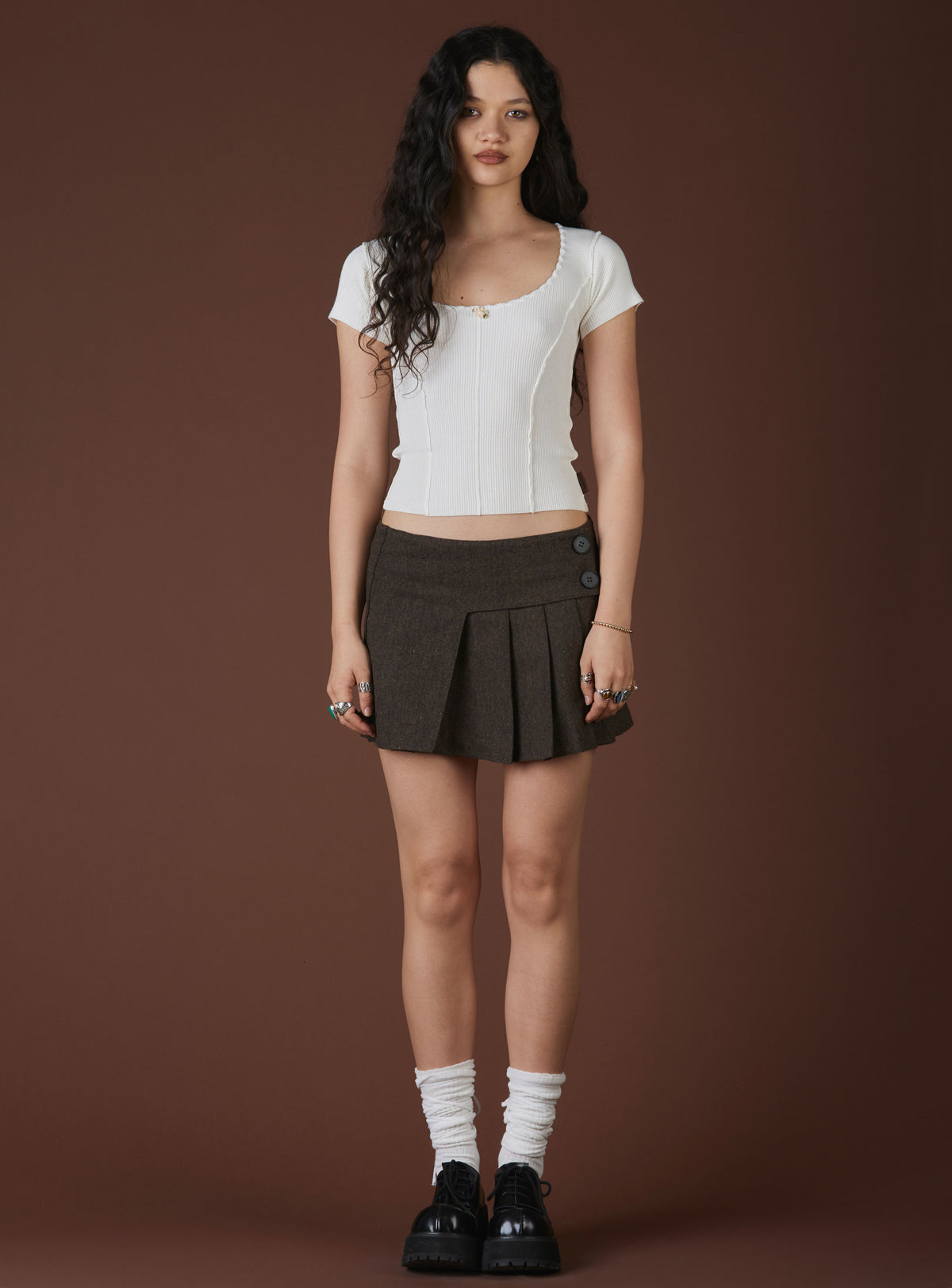 XAE Ribbed Crop Top - UNIF Featured