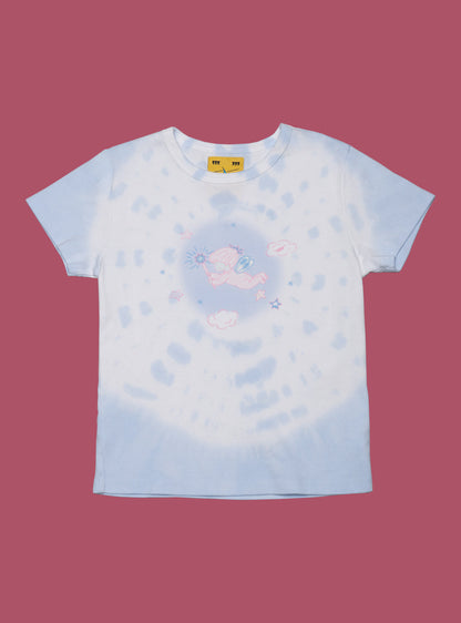 Blue Tie-Dyed T-Shirt - UNIF New