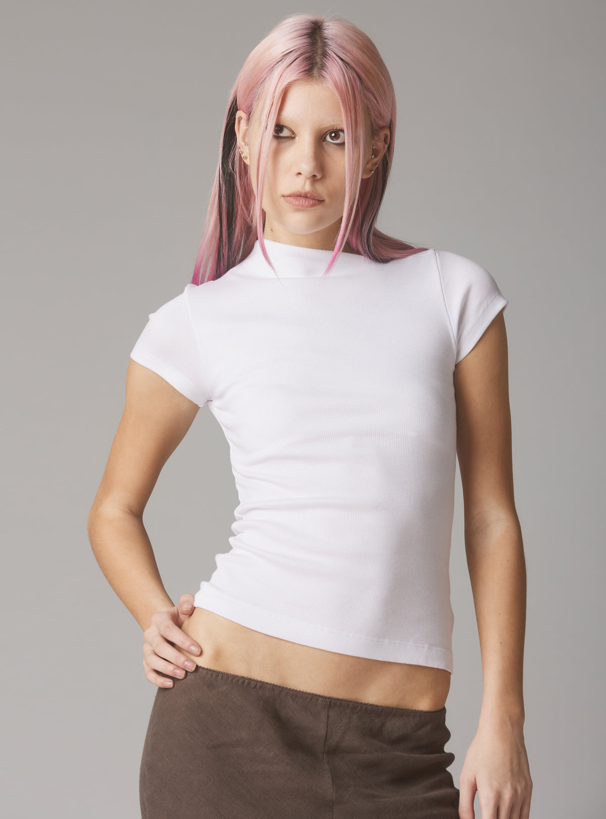 Rib Asymmetrical Cap Sleeve - UNIF Premium