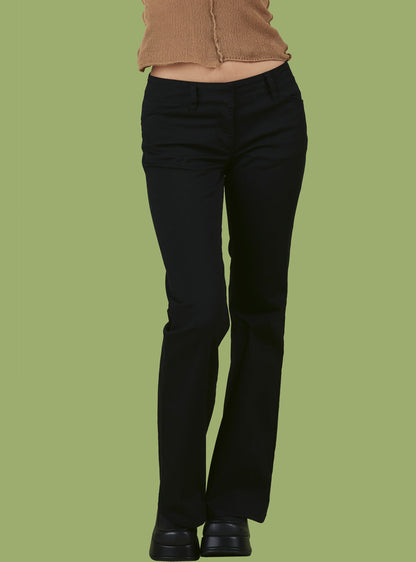 Black Low-Rise Bootcut Pant - UNIF Classic