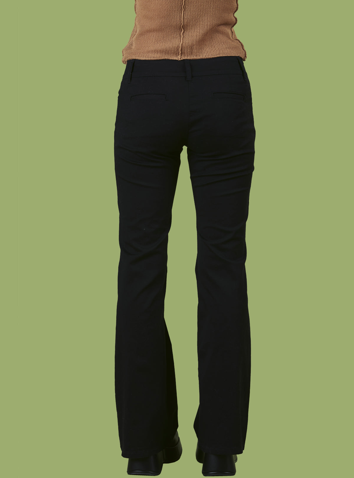 Black Low-Rise Bootcut Pant - UNIF Classic