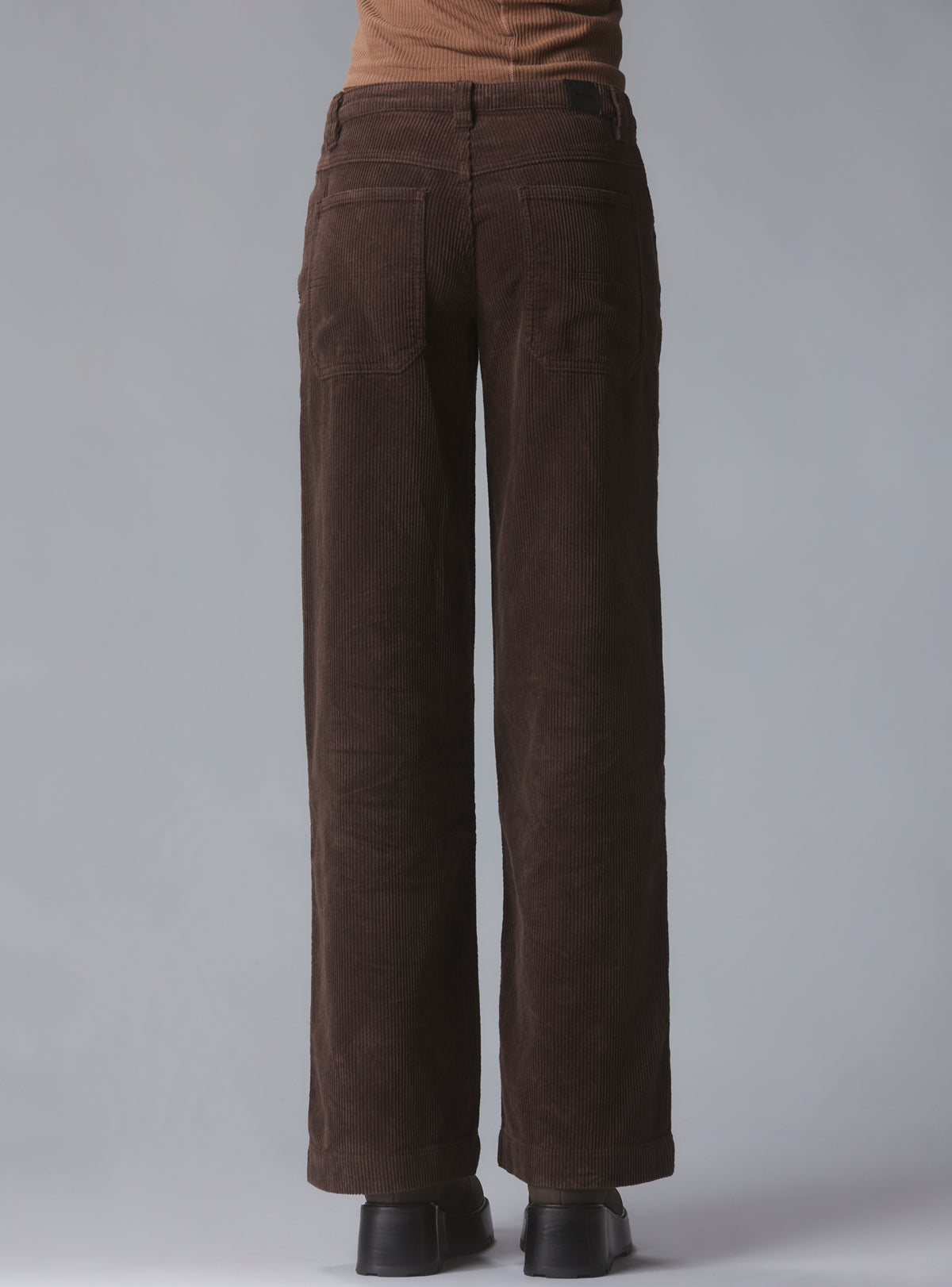 Wide Leg Corduroy Pants In Brown - UNIF Value