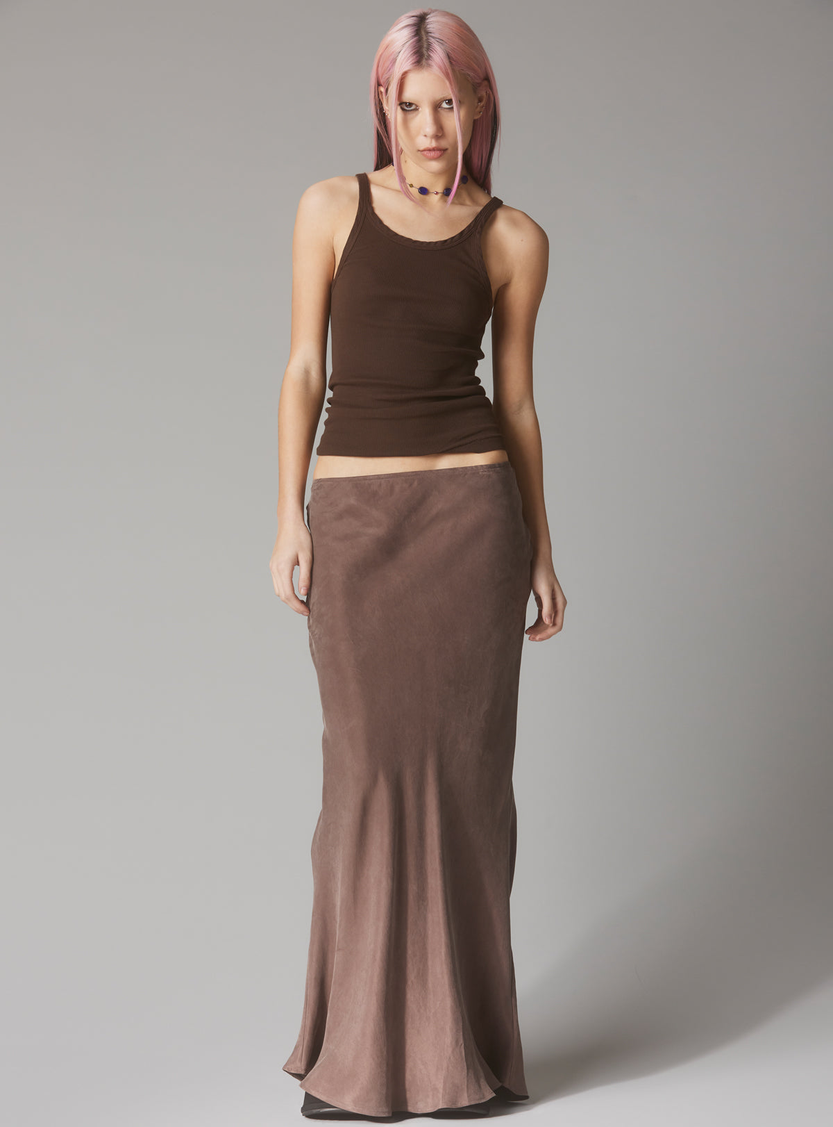 Vivi Skirt Brown - UNIF Popular