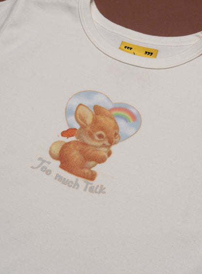 Too Much Talk Baby Tee - UNIF New