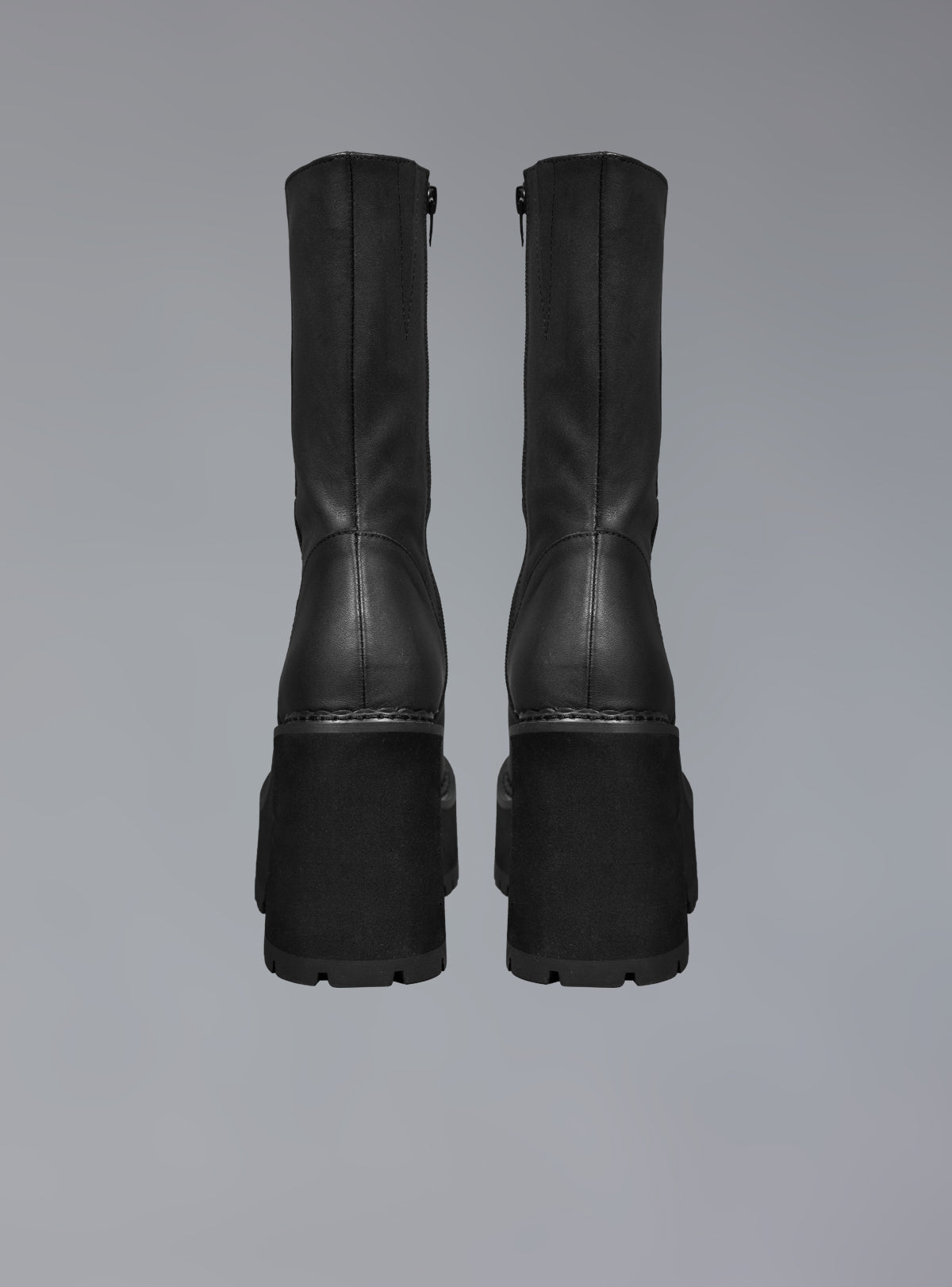 Black Leather Platform Boot - UNIF Classic
