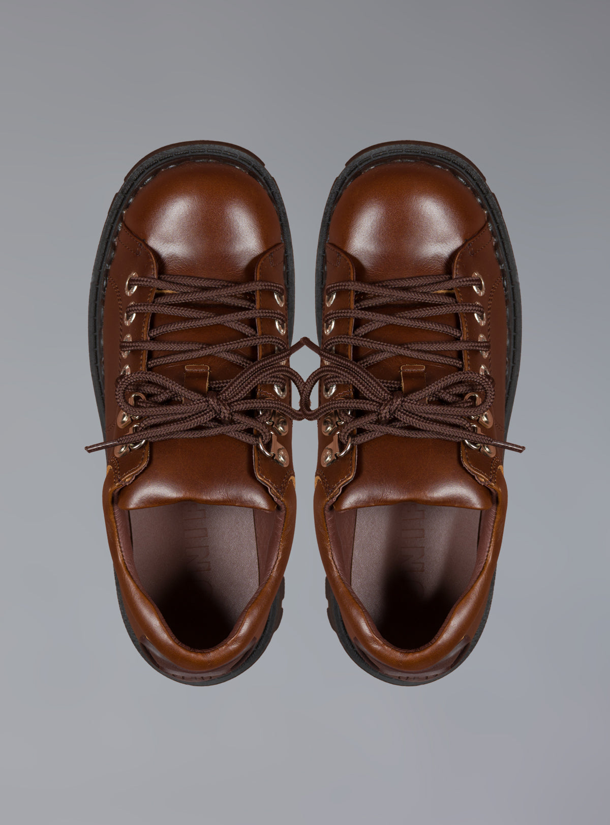Low Top Leather Chunky Platform Boot in Brown - UNIF Deals