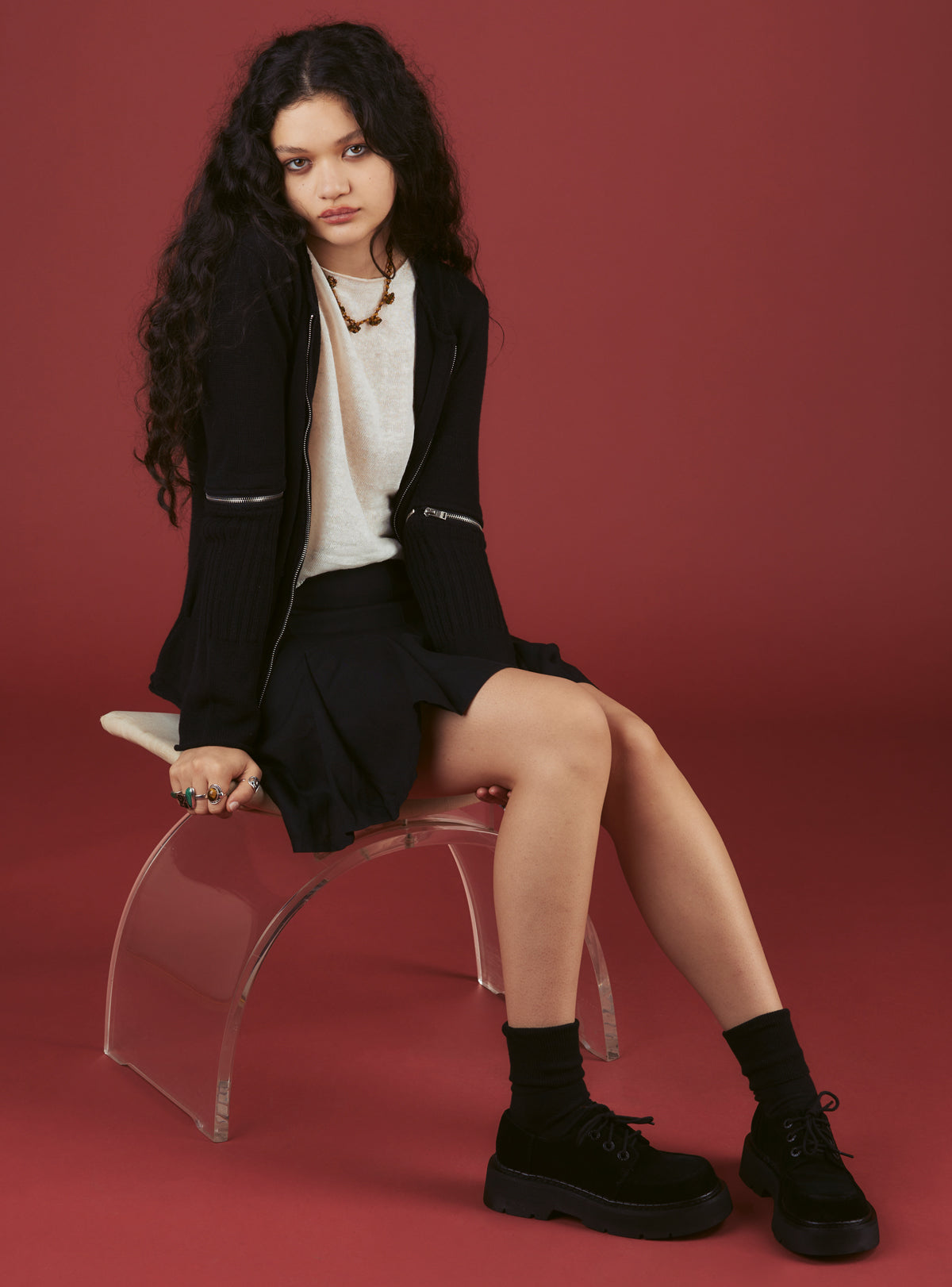 Black Suede Platform Shoe - UNIF Discount