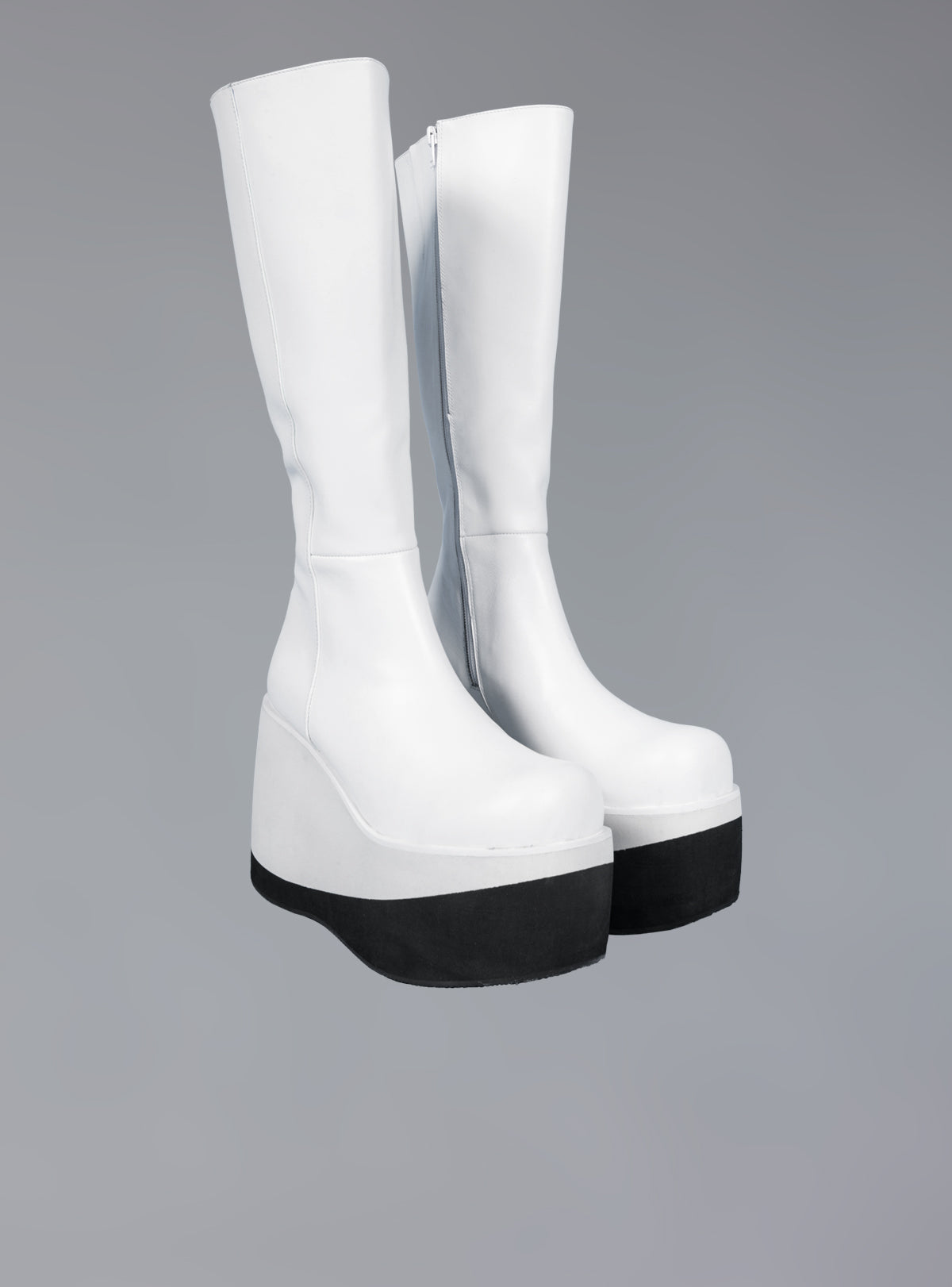 Stacked Leather Platform Knee High Boot - UNIF Customer Favorite