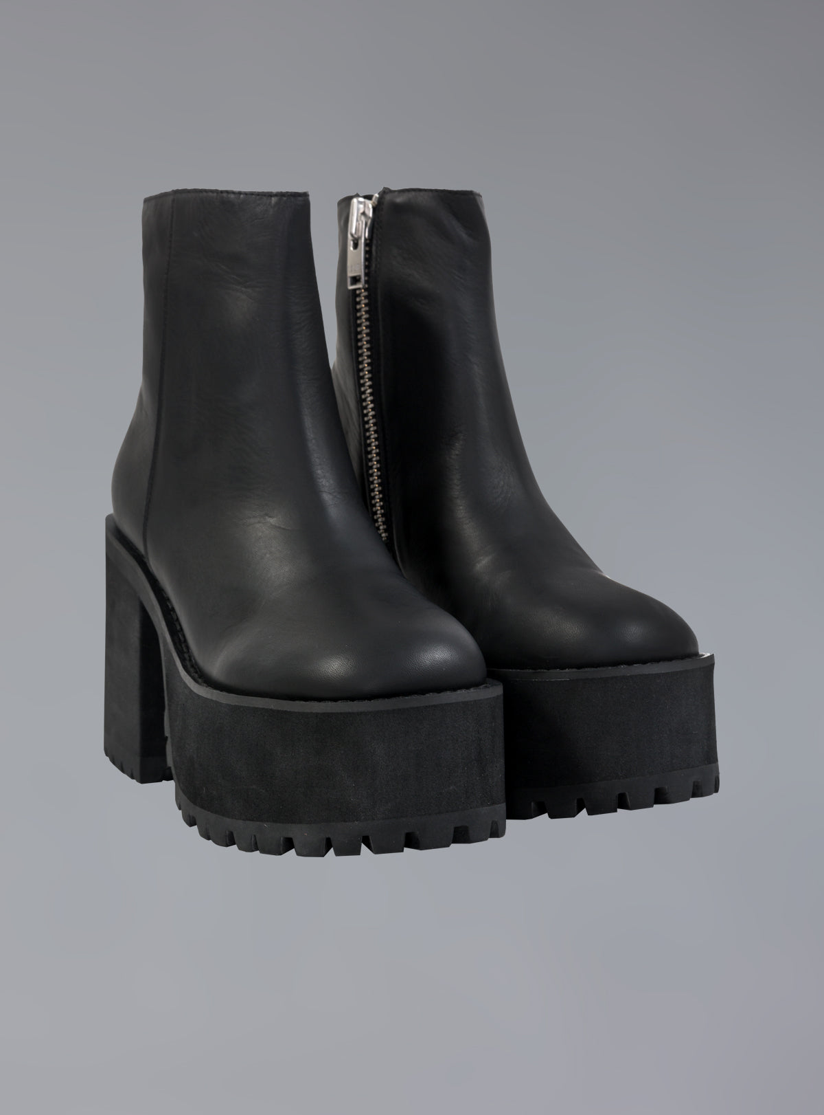 Platform Leather Ankle Boot With Heel - UNIF Best Seller