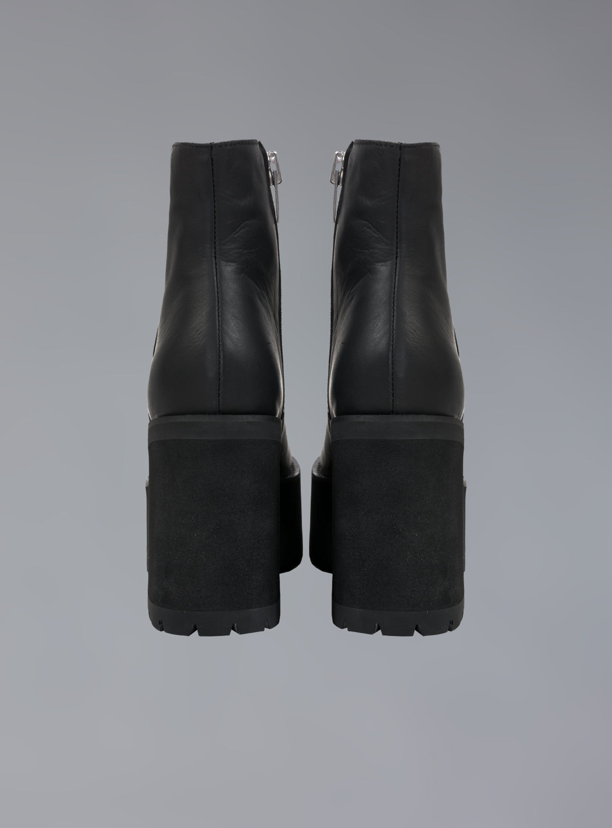 Platform Leather Ankle Boot With Heel - UNIF Best Seller