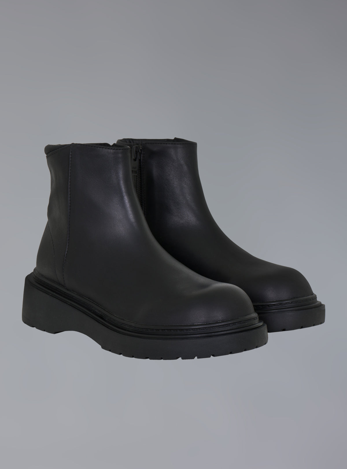 Zip-Up Leather Ankle Boot - UNIF Recommended