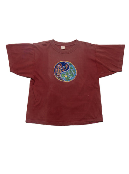 Vintage Yin Yang Mushroom Marijuana Tee - UNIF Special Offer
