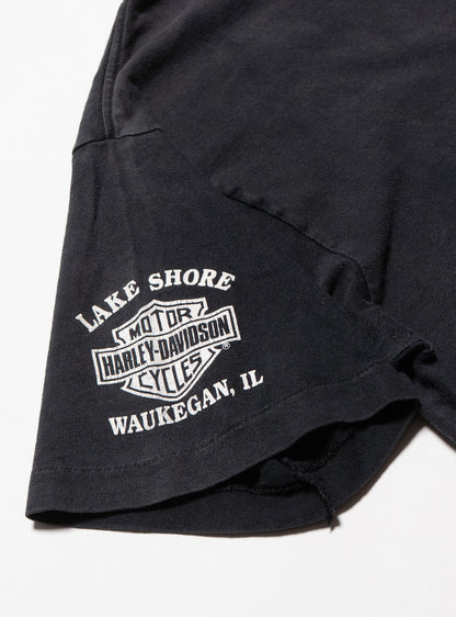Vintage Harley Davidson Lake Shore Waukegan IL Tee - UNIF Signature