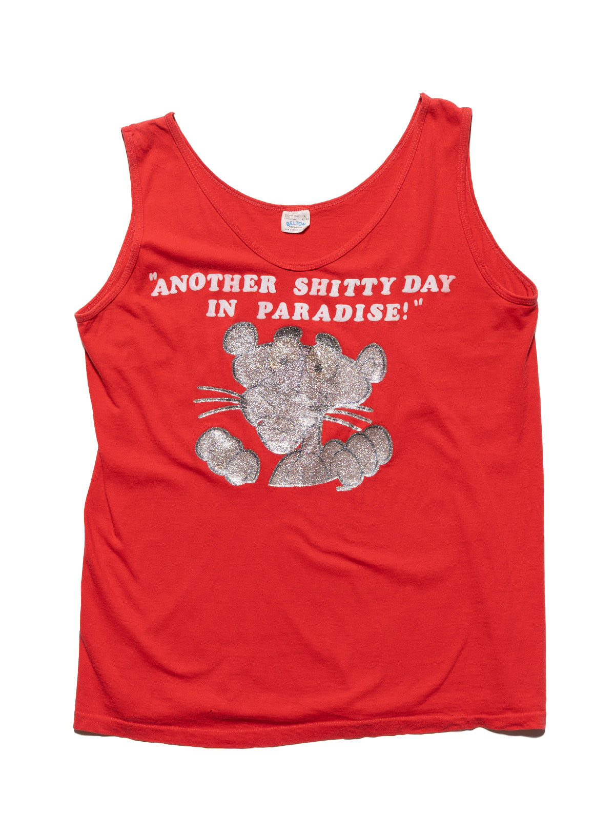 Vintage Another Shitty Day in Paradise Pink Panter Tank - UNIF Best Price