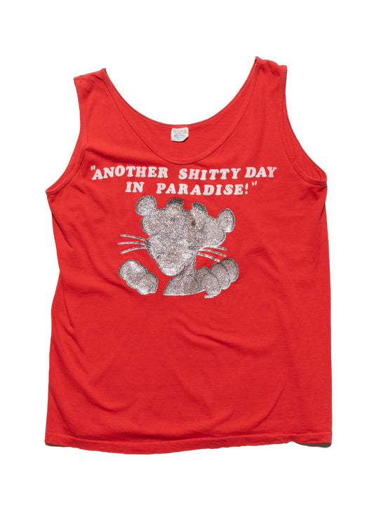 Vintage Another Shitty Day in Paradise Pink Panter Tank - UNIF Best Price