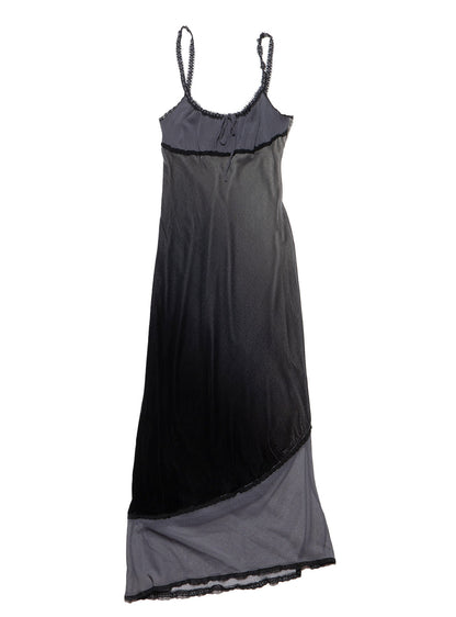 Vintage Betsy Johnson Velvet Gray Long Dress - UNIF Premium