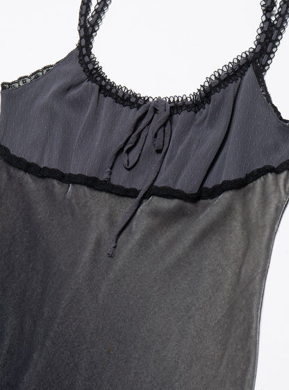 Vintage Betsy Johnson Velvet Gray Long Dress - UNIF Premium