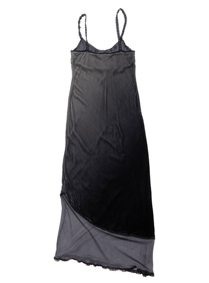 Vintage Betsy Johnson Velvet Gray Long Dress - UNIF Premium
