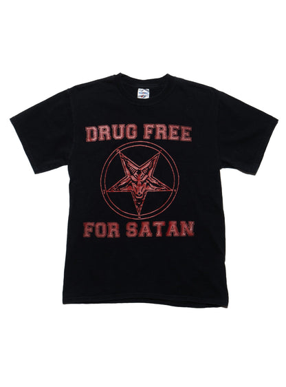 Vintage Drug Free For Satan Tee - UNIF Featured