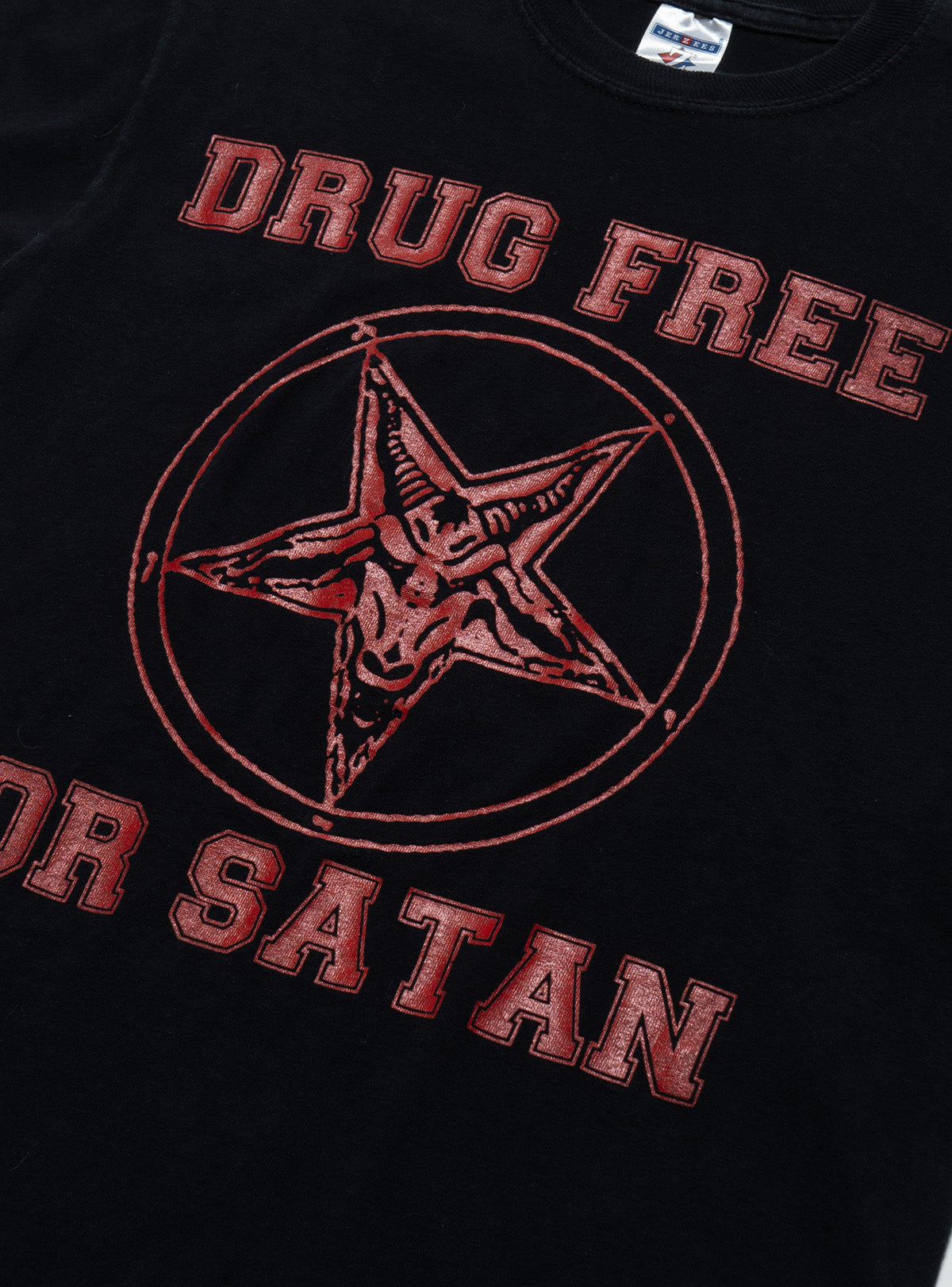 Vintage Drug Free For Satan Tee - UNIF Featured