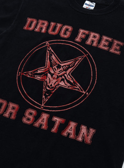 Vintage Drug Free For Satan Tee - UNIF Featured