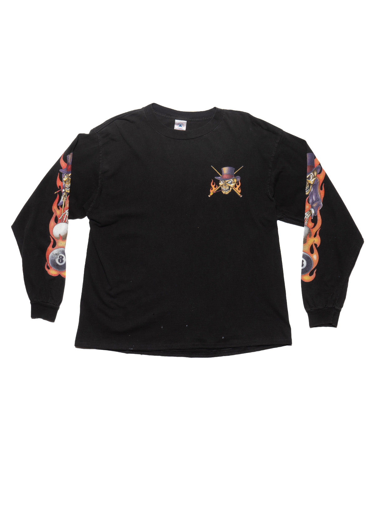 Vintage Skeleton 8 Ball Long Sleeve Tee - UNIF Essential