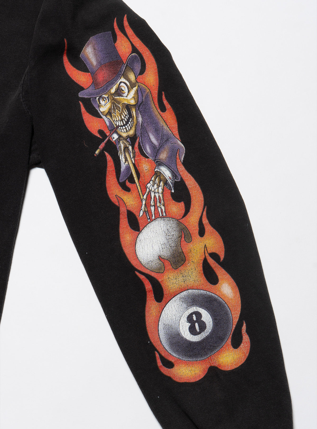 Vintage Skeleton 8 Ball Long Sleeve Tee - UNIF Essential