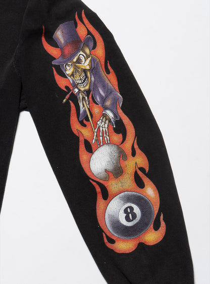 Vintage Skeleton 8 Ball Long Sleeve Tee - UNIF Essential