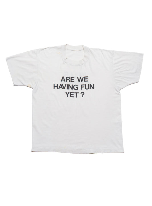 Vintage Are We Having Fun Yet? Tee - UNIF Best Price