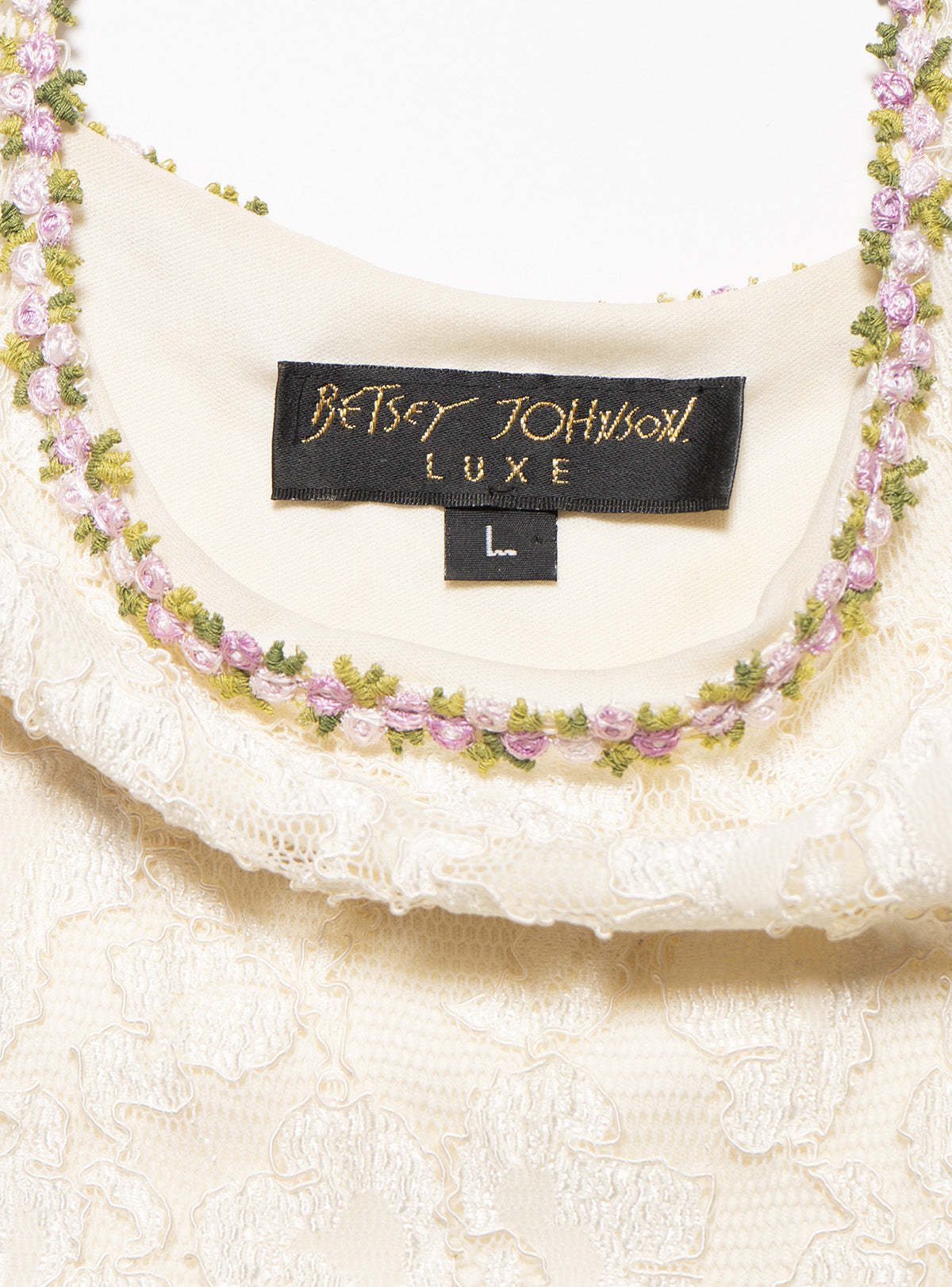 Vintage Betsy Johnson Cream Lace Mini Dress - UNIF Smart Buy