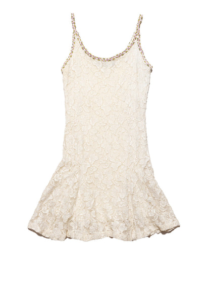 Vintage Betsy Johnson Cream Lace Mini Dress - UNIF Smart Buy