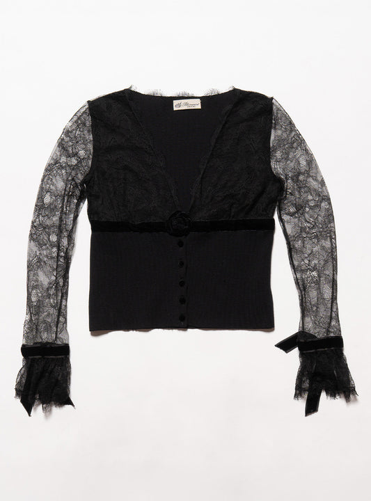 Vintage Blumarine lace Rose Sweater - UNIF Signature