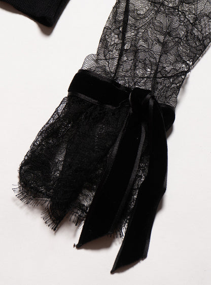 Vintage Blumarine lace Rose Sweater - UNIF Signature