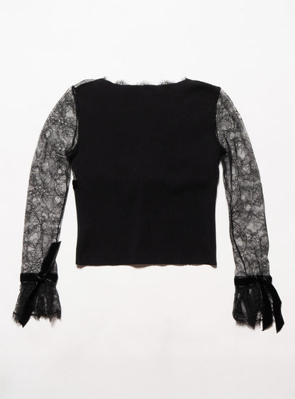 Vintage Blumarine lace Rose Sweater - UNIF Signature