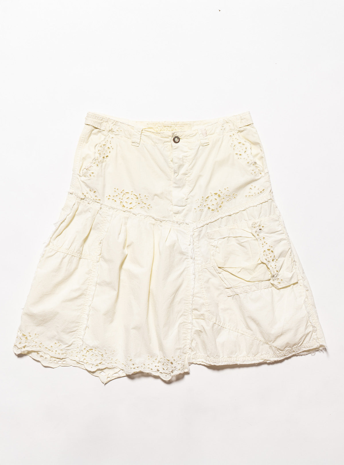 Vintage DA-NANG Yellow Eyelet Skirt - UNIF Exclusive