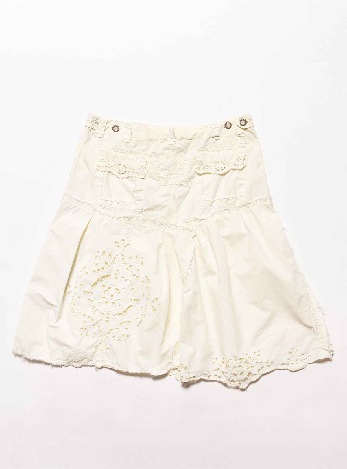 Vintage DA-NANG Yellow Eyelet Skirt - UNIF Exclusive