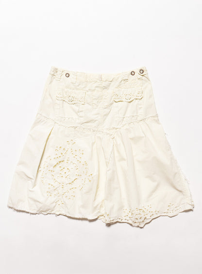 Vintage DA-NANG Yellow Eyelet Skirt - UNIF Exclusive