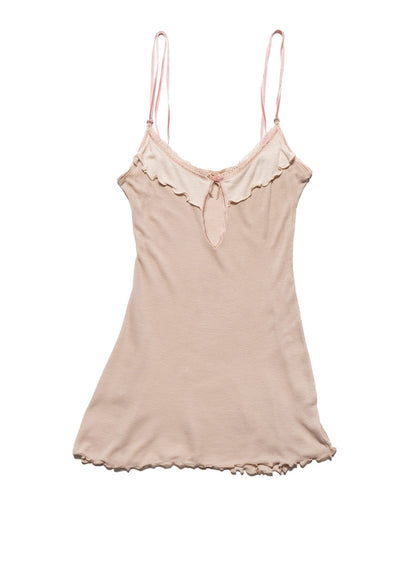 Vintage Delicate Dusty Beige/Pink Rose Tank - UNIF Discount