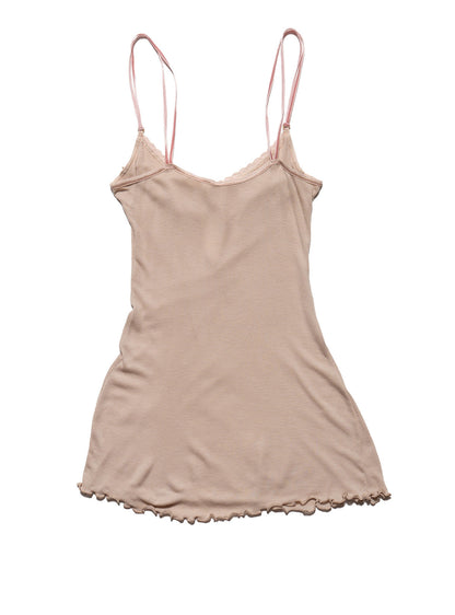 Vintage Delicate Dusty Beige/Pink Rose Tank - UNIF Discount