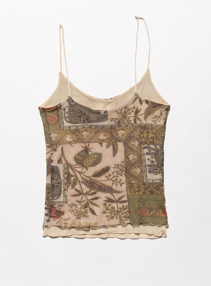 Vintage Weston Wear Mesh Print Spaghetti Tank - UNIF Hot Sale