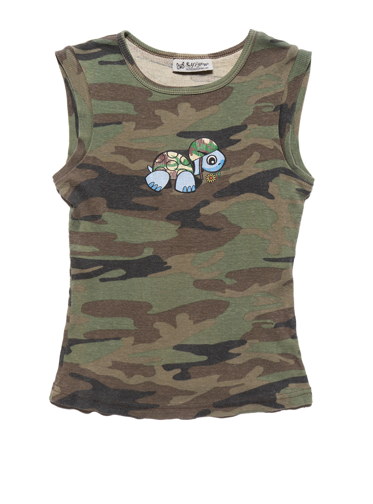 Vintage Self Esteem Camo Turtle Tank - UNIF Essential
