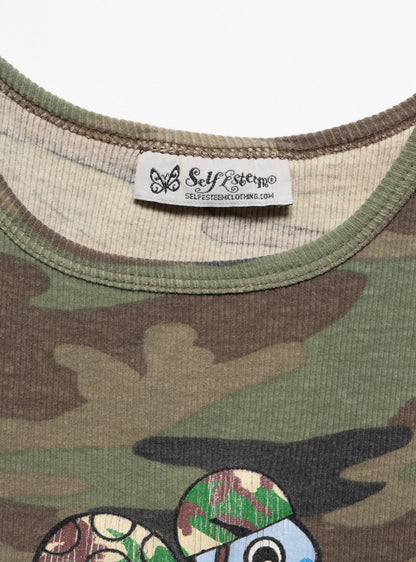 Vintage Self Esteem Camo Turtle Tank - UNIF Essential