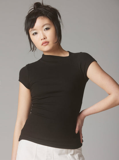 Rib Asymmetrical Cap Sleeve - UNIF Sale